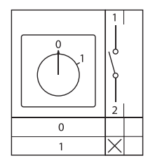 Переключатель кулачковый ПК-1-11 25А 1P "0-1" EKF PROxima