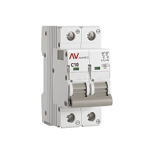 Выключатель автоматический AV-6 DC 2P 10A (C) 6kA EKF AVERES