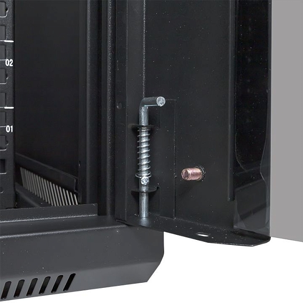 Шкаф настенный 19" TERACOM PRO 12U 600x450 мм дверь стеклянная с замком-ручкой чёрный