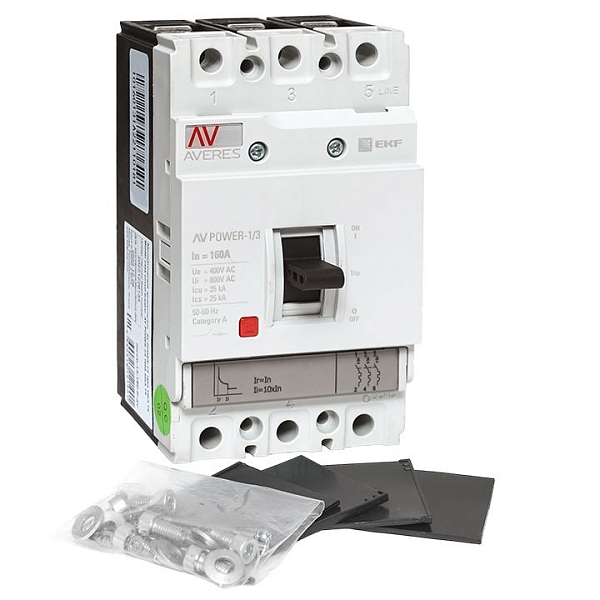 Выключатель автоматический в литом корпусе AV-POWER-1/3 160А 35кА TR EKF
