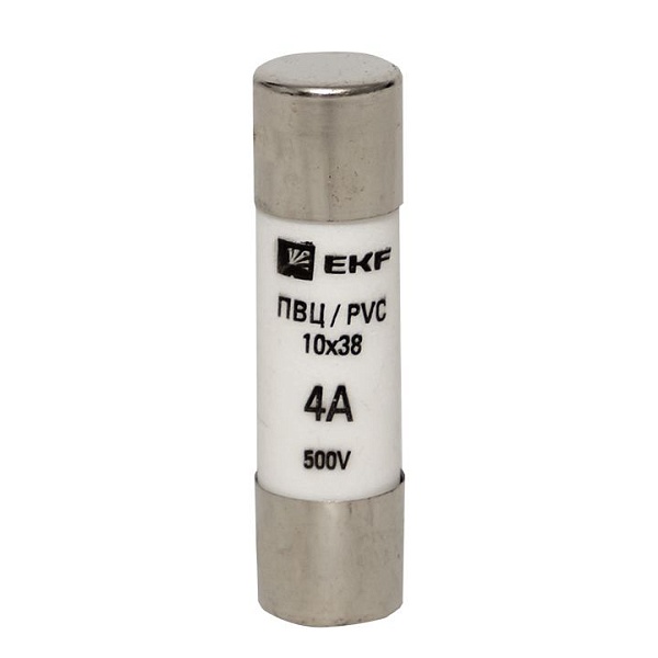 Плавкая вставка цилиндрическая ПВЦ (10x38) 4А EKF 
