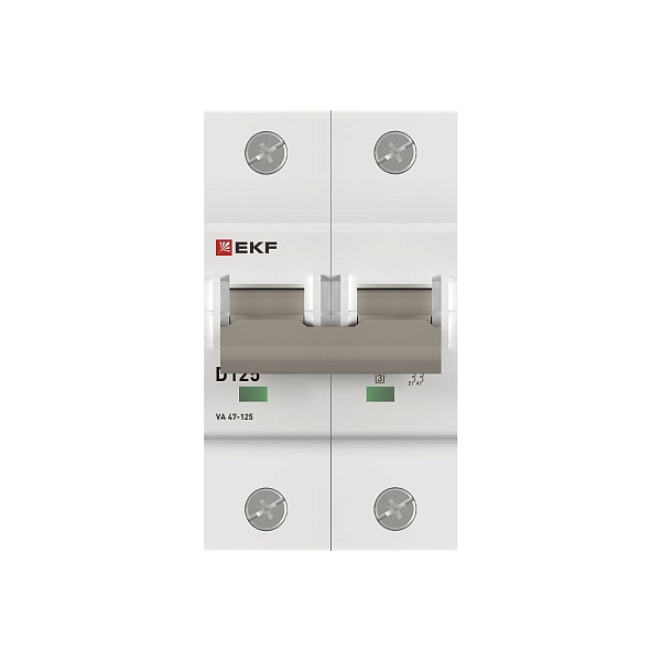Автоматический выключатель ВА 47-125 2P 125А (D) 15кА PROXIMA EKF