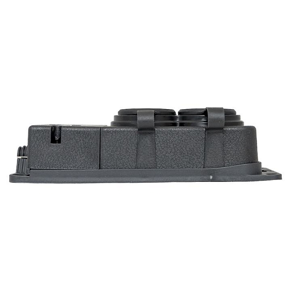 Роз. (колодка) двухмест. с защит. крышками каучуковая 230В 2P+PE 16A IP44 EKF PRO