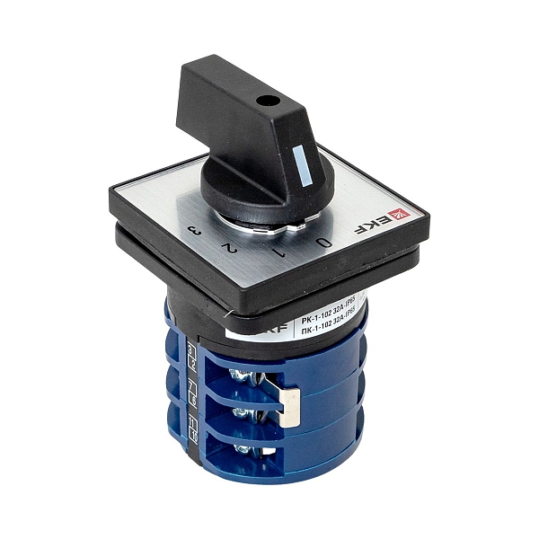 Переключатель кулачковый ПК-1-102 32А 2P «0-1-2-3» IP65 EKF