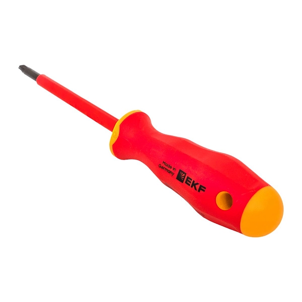 Отвертка Professional PZ-FL1x80 мм VDE 1000В EKF