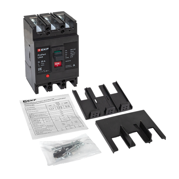 Выключатель автоматический в литом корпусе ProPact LS63 25А 3P 15кА EKF