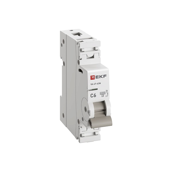 Автоматический выключатель ВА 47-63N 1P 6А (C) 6кА PROXIMA EKF