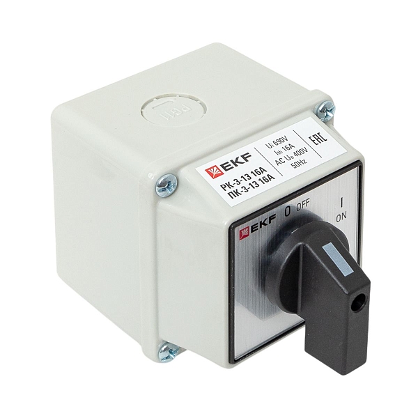 Переключатель кулачковый ПК-3-13 16А 3P "ВКЛ-ВЫКЛ" IP65 EKF PROxima