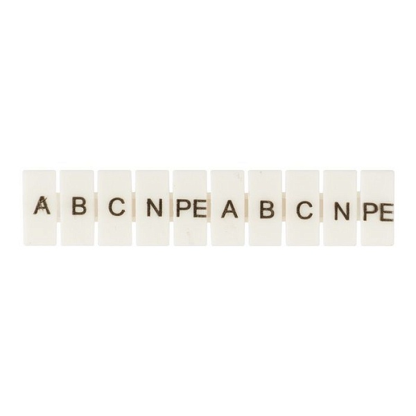 Маркеры для UT/ST/Push-in 6 с символами "A, B, C, N, PE" (100 шт.) EKF