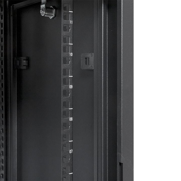 Шкаф настенный 19" TERACOM PRO 12U 600x450 мм дверь стеклянная с замком-ручкой чёрный