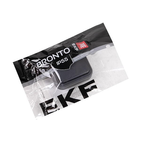 Выключатель, для жалюзи СП, винтовые клеммы антрацит, Бронто EKF