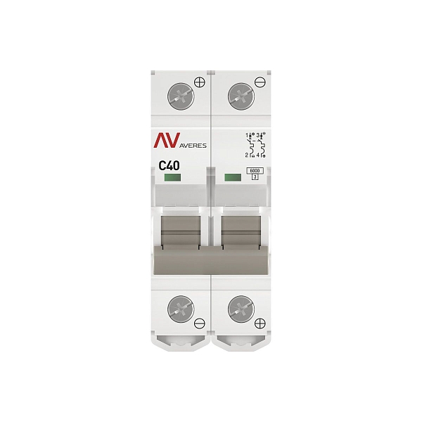 Выключатель автоматический AV-6 DC 2P 40A (C) 6kA EKF AVERES