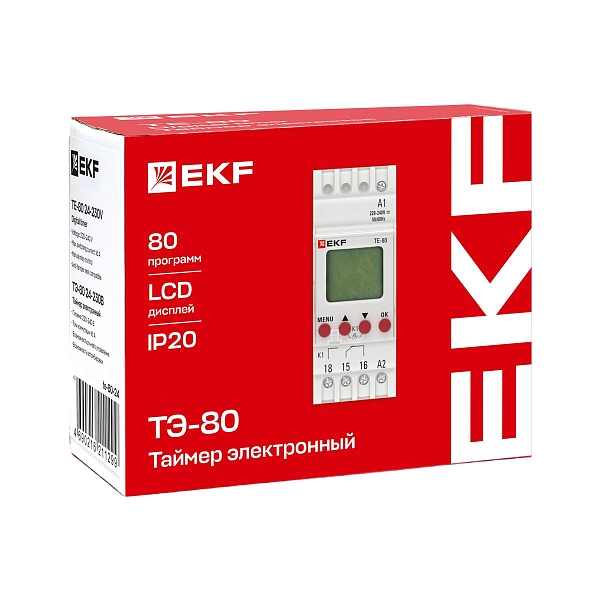 Таймер электронный ТЭ-80 24-230В EKF PROxima