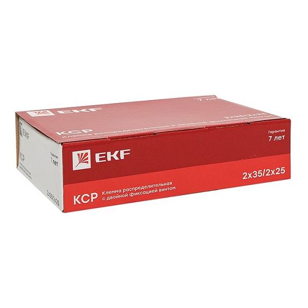 Клемма распределительная КСР с двойным винтом 2x35/2x25 синяя EKF PROxima
