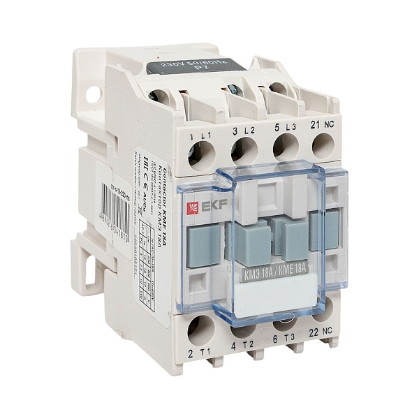 Контактор КМЭ-1 18А 1NC 230В AC EKF