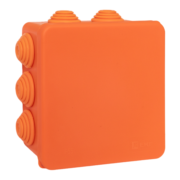 Коробка огнестойкая E45 100x100x50мм с клеммниками 7 полюсов 0,5-10мм2 IP55 HF EKF