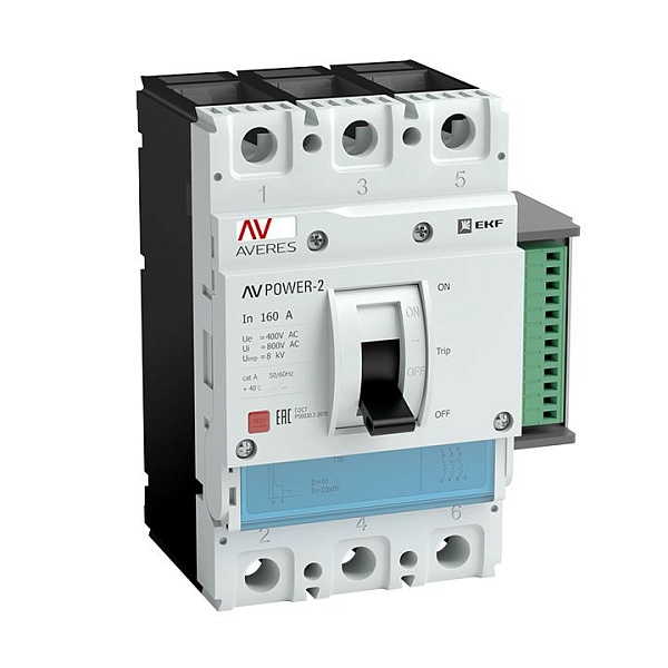 Выключатель автоматический в литом корпусе AV-POWER-5/3 1600А 70кА ETU6.2 EKF