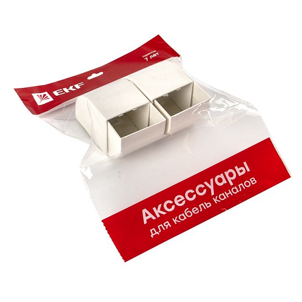 Заглушка (60x60) (4 шт) белая EKF-Plast 
