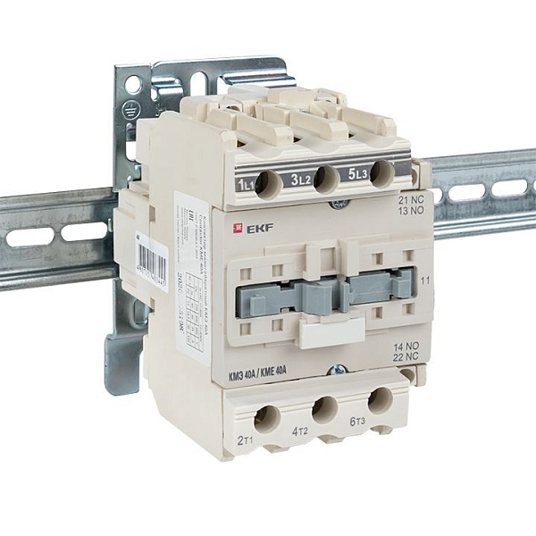 Контактор КМЭ-3 40А 1NO+1NC 400В AC EKF