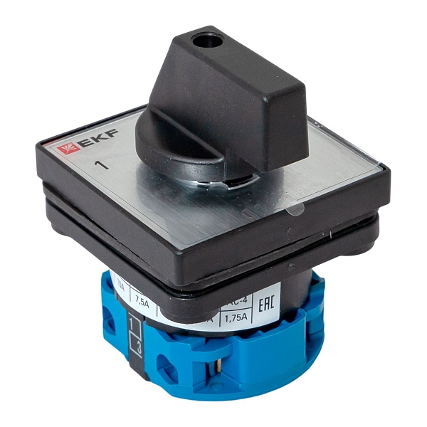 Переключатель кулачковый ПК-1-21 10А 1P «1-0-2» IP65 EKF