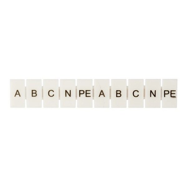 Маркеры для UT/ST/Push-in 2,5 с символами "A, B, C, N, PE" (100 шт.) EKF