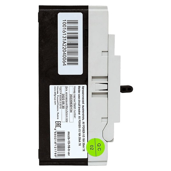 Выключатель автоматический в литом корпусе AV-POWER-1/3 16А 35кА TR EKF