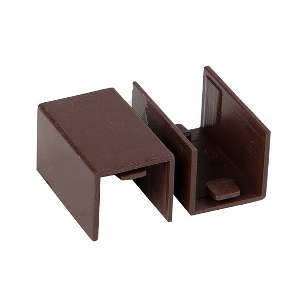 Соединитель (16x16) (4 шт) темное дерево EKF-Plast 