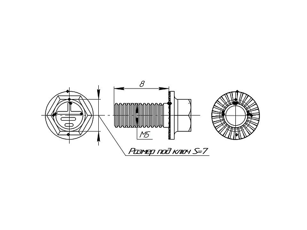 Винт для электрического соединения М5x8 EKF