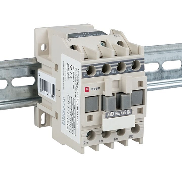 Контактор КМЭ-1 12А 1NO 230В AC EKF
