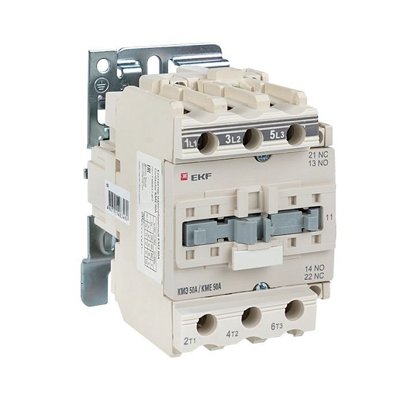 Контактор КМЭ-3 50А 1NO+1NC 400В AC EKF