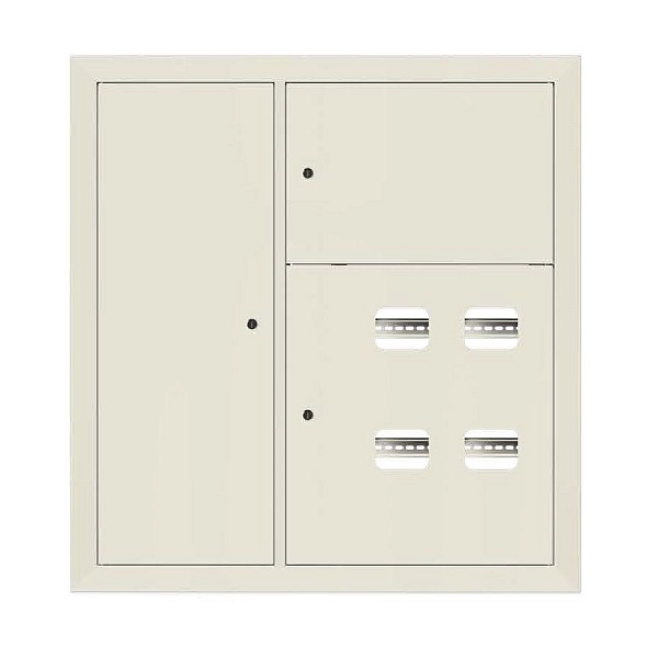 Щит этажный 4 кв. слаботочка слева RAL9002 (1000x950x150) EKF PROxima