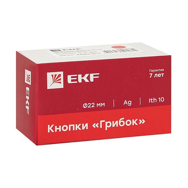 Кнопка BC42 грибок красная NC IP65 EKF PROxima