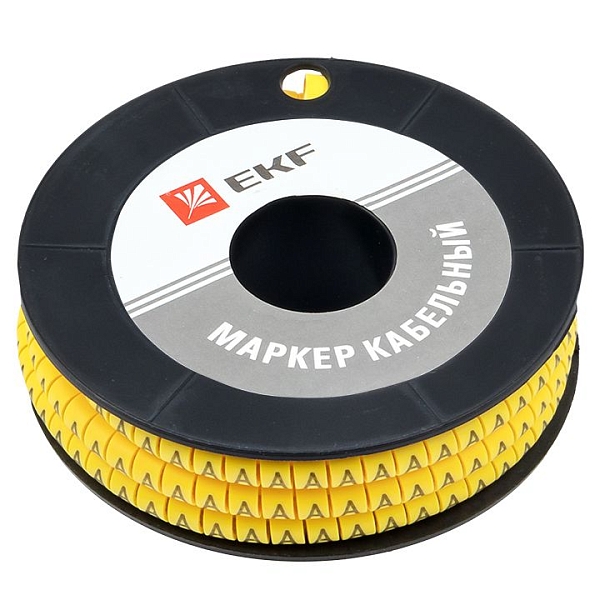 Маркер кабельный 4,0 мм2 "A" (500 шт.) (ЕС-2) EKF PROxima