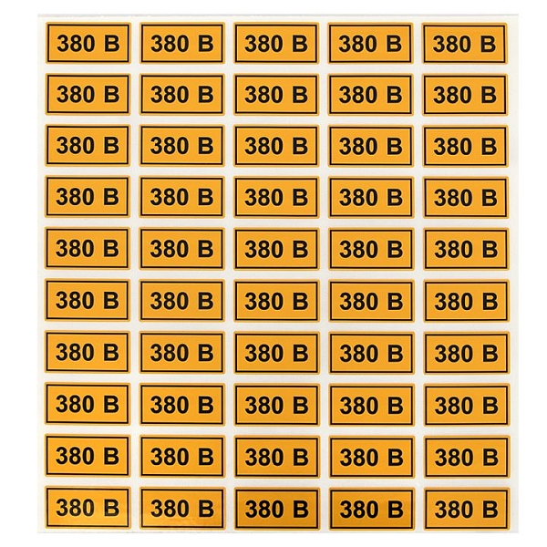 Наклейка "380В" (20x40) EKF PROxima