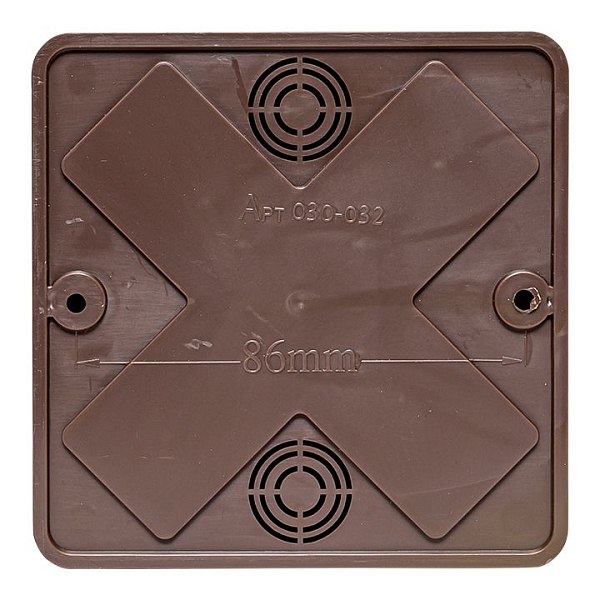 Коробка разветвительная KMP-030-032 (100x100x28) тёмное дерево EKF PROxima