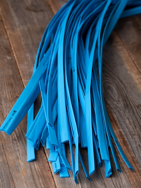 Термоусаживаемая трубка ТУТ нг 10/5 синяя в отрезках по 1м EKF PROxima