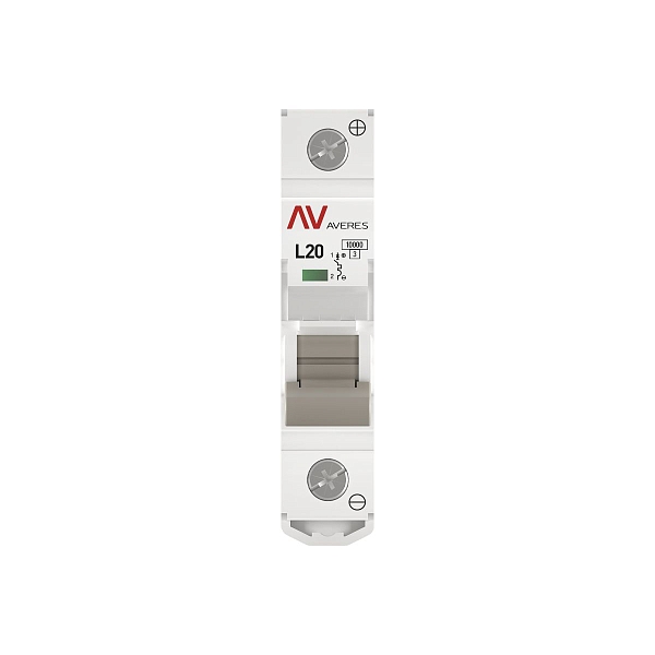 Выключатель автоматический AV-10 DC 1P 20A (L) 10kA EKF AVERES