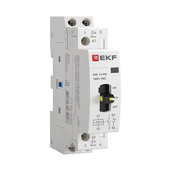 Контактор модульный КМ РУ 16А 1NO+1NC 230В АС (1 мод.) PROXIMA EKF