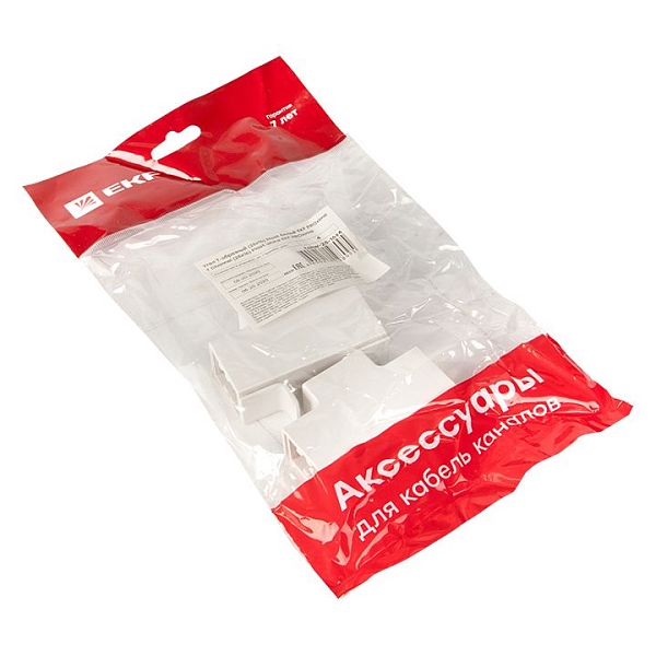 Угол T-образный (25x16) (4 шт) белый EKF-Plast 