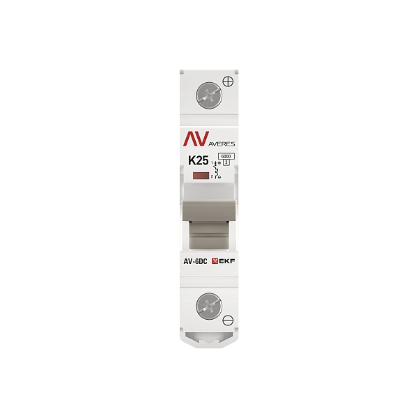 Выключатель автоматический AV-6 DC 1P 25A (K) 6kA EKF AVERES