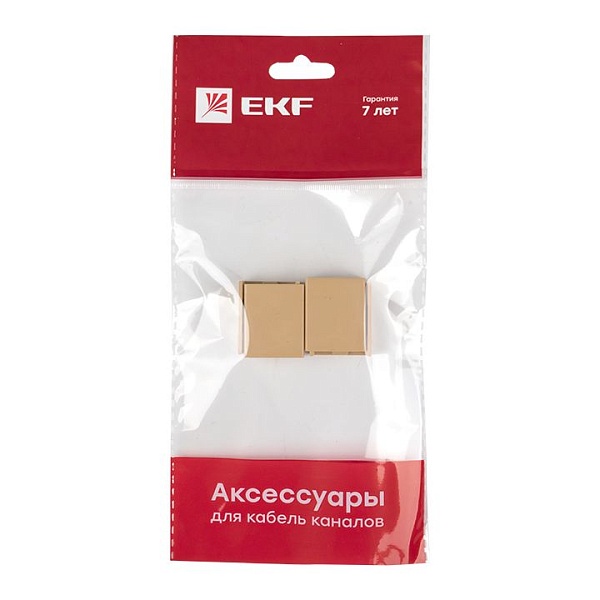 Соединитель (20x10) (4 шт) светлое дерево EKF-Plast 