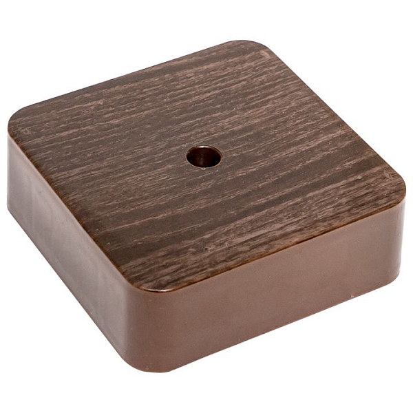 Коробка разветвительная КМР-030-030кг (75x75x26) с клеммником тёмное дерево EKF PROxima