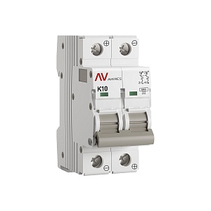 Выключатель автоматический AV-6 DC 2P 10A (K) 6kA EKF AVERES
