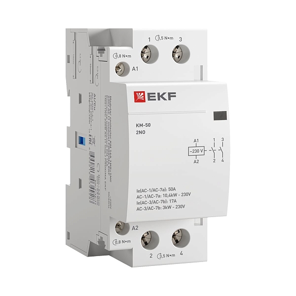 Контактор модульный КМ 50А 2NO 230В АС (2 мод.) PROXIMA EKF