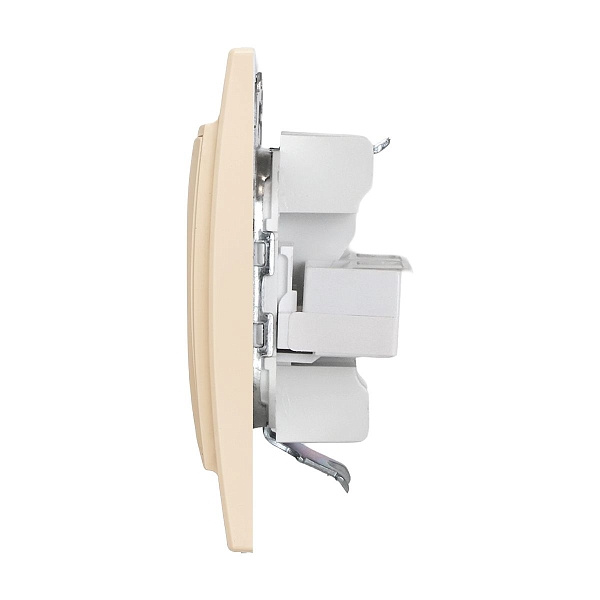 Минск Розетка RJ-45 2-местная СП бежевая EKF