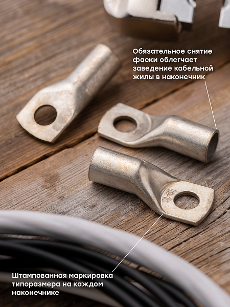 Наконечник силовой медный луженый ТМЛ-Р 70-8 EKF PROxima