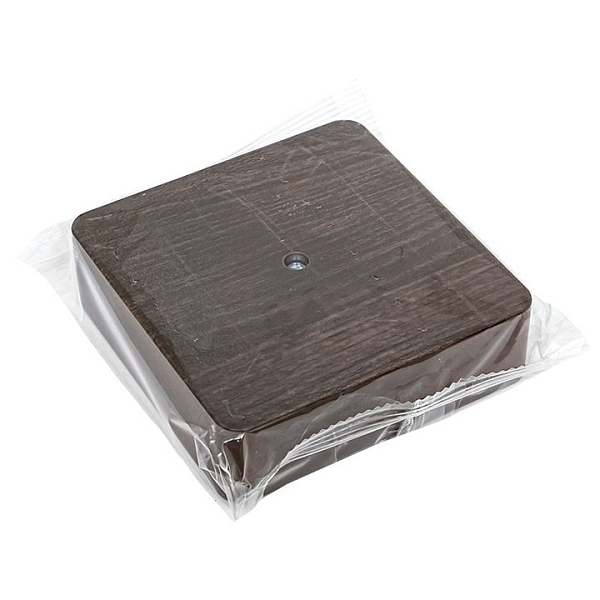 Коробка разветвительная KMP-030-032 (100x100x28) тёмное дерево EKF PROxima