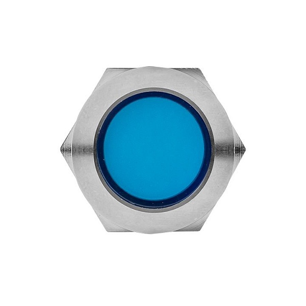 Лампа синяя сигнальная S-Pro67 19 мм 24В EKF PROxima
