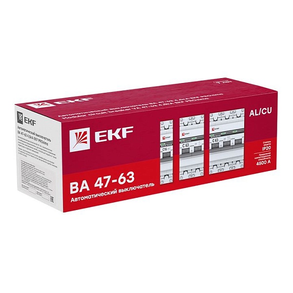 Автоматический выключатель ВА 47-63 2P 32А (D) 4,5kA EKF PROXIMA
