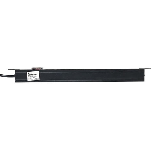 Блок розеток PDU TERACOM PRO 19" 1U 16А/250В 8 розеток Schuko с выключателем шнур питания длиной 2 метра сечение 3x1,5 мм2 вилка Schuko корпус алюминий черный